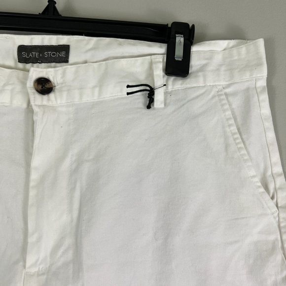 NWOT SLATE & STONE White Khaki Shorts (36) - Picture 3 of 8